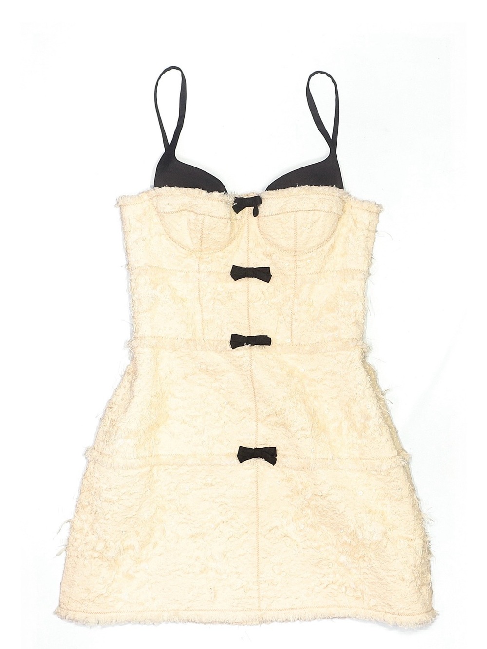 Cream Bouclé Corset Mini Montsand